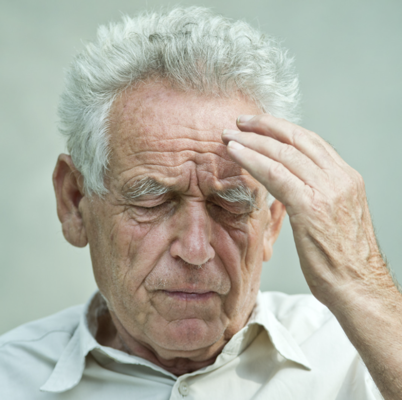 Man struggling with Dementia